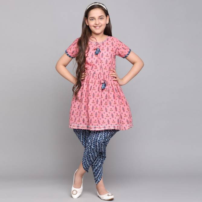Aakruti 60 Girls Festive Wear  Kurti With Bottom Wholesale Kids Wear Catalog
